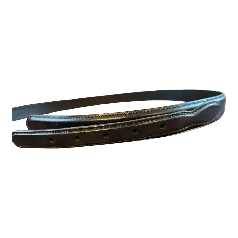 Stone Mountain 6113 mens Genuine Italian Leather 42/105 black‎ gold